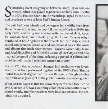 CD James Taylor: Paris Theatre 1970 The Classic London Broadcast