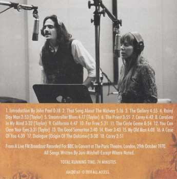 CD James Taylor: Paris Theatre 1970 The Classic London Broadcast
