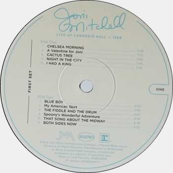 3LP Joni Mitchell: Live At Carnegie Hall - 1969 LTD
