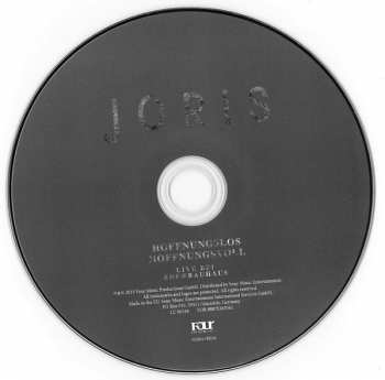 2CD Joris: Hoffnungslos Hoffnungsvoll DLX