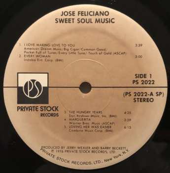 LP José Feliciano: Sweet Soul Music