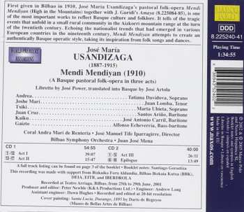 2CD Juanjo Mena: Mendi Mendiyan (A Basque Folk-Opera In Three Acts)