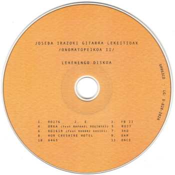 2CD Joseba Irazoki: Gitarra Lekeitioak (Onomatopeikoa II)