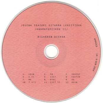 2CD Joseba Irazoki: Gitarra Lekeitioak (Onomatopeikoa II)