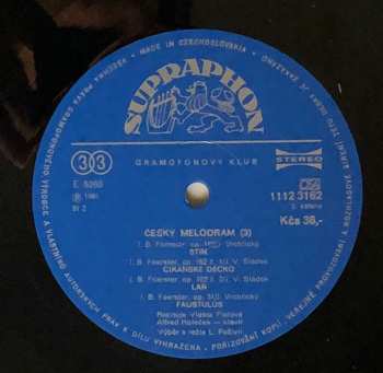 2LP Josef Bohuslav Foerster: Český Melodram 3