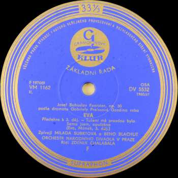 LP Josef Bohuslav Foerster: Eva