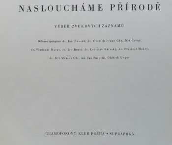 LP Josef Cincibus: Nasloucháme Přírodě