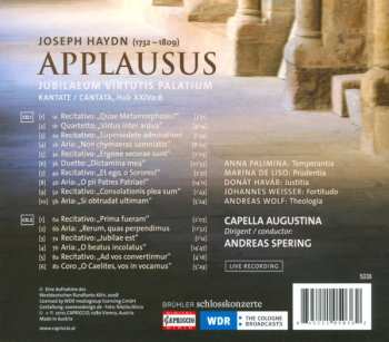 2CD/Caja Joseph Haydn: Applausus (Jubilaeum Virtutis Palatium), Kantate, Hob XXIVa:6
