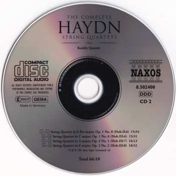 25CD/Caja Joseph Haydn: The Complete String Quartets