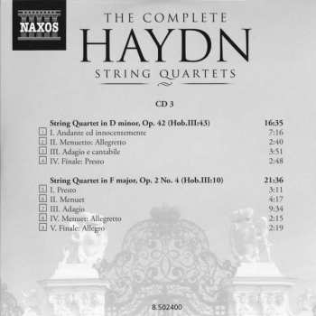 25CD/Caja Joseph Haydn: The Complete String Quartets