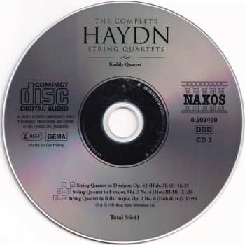 25CD/Caja Joseph Haydn: The Complete String Quartets