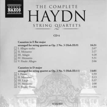 25CD/Caja Joseph Haydn: The Complete String Quartets