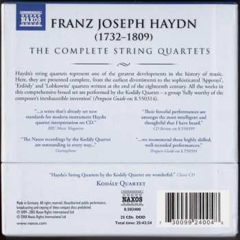 25CD/Caja Joseph Haydn: The Complete String Quartets