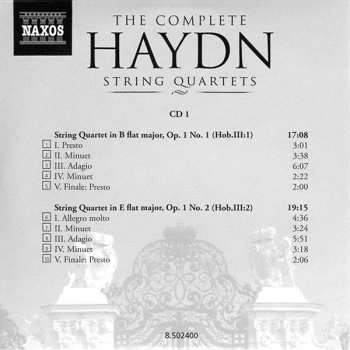 25CD/Caja Joseph Haydn: The Complete String Quartets