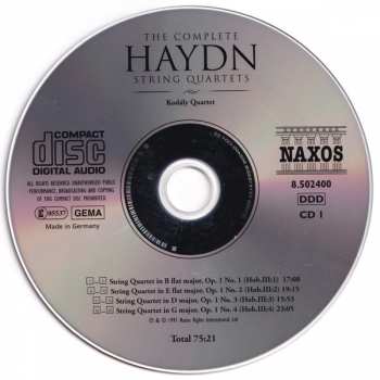 25CD/Caja Joseph Haydn: The Complete String Quartets