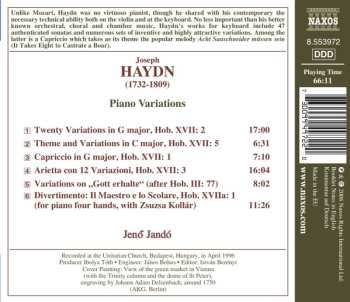 CD Joseph Haydn: Piano Variations