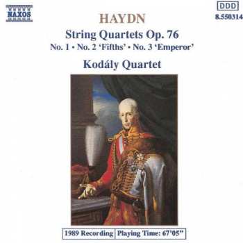 Álbum Joseph Haydn: String Quartets Op. 76 No. 1 • No. 2 'Fifths' • No. 3 'Emperor'