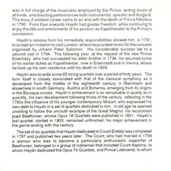 CD Joseph Haydn: String Quartets Op. 76 (No. 4 "Sunrise" • No. 5 • No. 6)