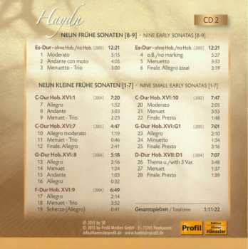 9CD/Caja Joseph Haydn: The Piano Sonatas = Die Klaviersonaten