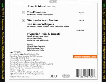 CD Joseph Marx: Trio-Phantasie • Lieder