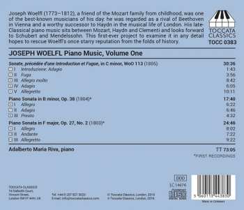 CD Joseph Woelfl: Piano Music, Volume One