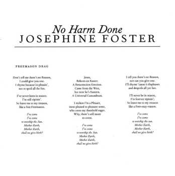 CD Josephine Foster: No Harm Done