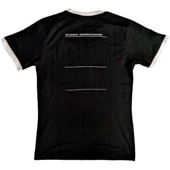 Mercancía Joy Division: Joy Division Unisex Ringer T-shirt: Unknown Pleasures (back Print) (small) S