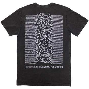 Mercancía Joy Division: Joy Division Unisex Stone Wash T-shirt: Pulsar Pocket Wave (back Print) (small) S