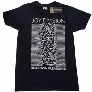 Merch Joy Division: Camiseta Unknown Pleasures White On Black 
