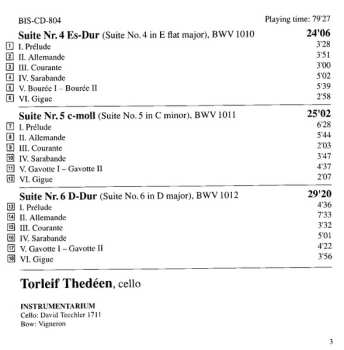 2CD Johann Sebastian Bach: Six Suites For Solo Cello