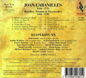 CD Jordi Savall: Batalles, Tientos & Passacalles (1660-1700)