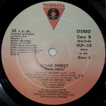 2LP Judas Priest: Hero, Hero