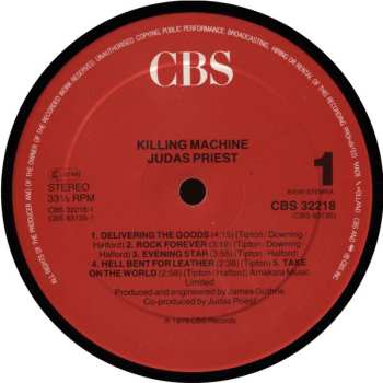 LP Judas Priest: Killing Machine