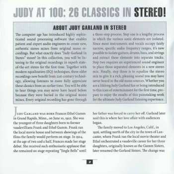 CD Judy Garland: Judy At 100: 26 Classics In Stereo!