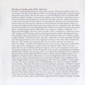 4CD/Caja Judy Garland: Lost Tracks 1929 - 1959