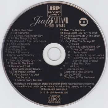4CD/Caja Judy Garland: Lost Tracks 1929 - 1959