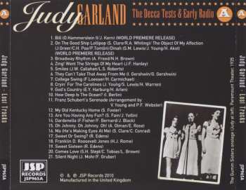 4CD/Caja Judy Garland: Lost Tracks 1929 - 1959
