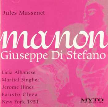 Album Giuseppe Di Stefano: Manon (1951, New York)