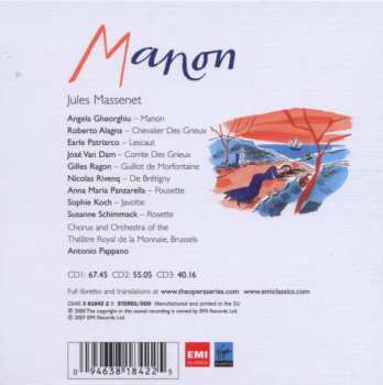3CD/Caja Antonio Pappano: Manon