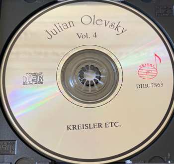 CD Julian Olevsky: Vol. 4 : Violin Favorites By Kreisler & Others