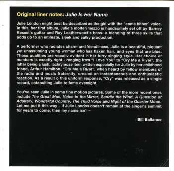 CD Julie London: Julie Is Her Name Complete Sessions