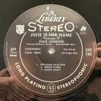 2LP Julie London: Julie Is Her Name Volume II