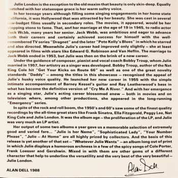 CD Julie London: The Best Of Julie London "The Liberty Years"