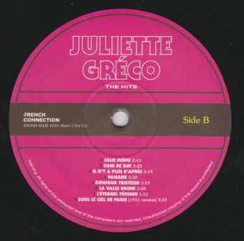 LP Juliette Gréco: The Hits LTD