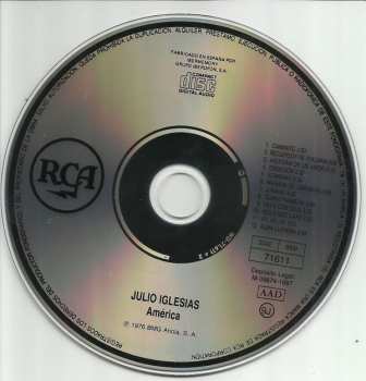 CD Julio Iglesias: America