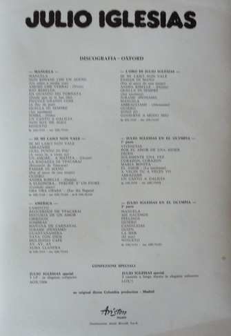 3LP/Caja Julio Iglesias: Special