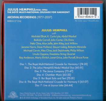 7CD/Caja Julius A Hemphill: The Boyé Multi-National Crusade For Harmony (Archival Recordings (1977-2007))