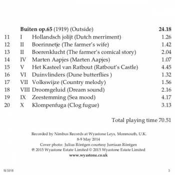 CD Julius Röntgen: Piano Music 1