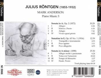 CD Julius Röntgen: Piano Music 3