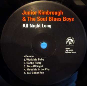 LP Junior Kimbrough And The Soul Blues Boys: All Night Long LTD